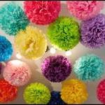 12 Decorative Paper poms